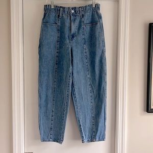 Madewell pull-on balloon jeans sz MD